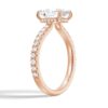 925 Sterling Silver Cushion Cut Diamond Engagement Ring Hidden Halo - Image 10