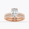 925 Sterling Silver Cushion Cut Diamond Engagement Ring Hidden Halo - Image 16