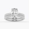 925 Sterling Silver Cushion Cut Diamond Engagement Ring Hidden Halo - Image 17