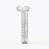 925 Sterling Silver Cushion Cut Diamond Engagement Ring Hidden Halo - Image 20