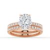 925 Sterling Silver Cushion Cut Diamond Engagement Ring Hidden Halo - Image 22