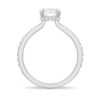 925 Sterling Silver Cushion Cut Diamond Engagement Ring Hidden Halo - Image 6