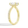 925 Sterling Silver Cushion Cut Diamond Engagement Ring Hidden Halo - Image 7