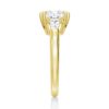 925 Sterling Silver Cushion Cut Diamond Engagement Ring Tapered Baguette Side Stones - Image 11