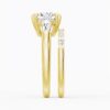 925 Sterling Silver Cushion Cut Diamond Engagement Ring Tapered Baguette Side Stones - Image 17