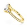 Prong-set cushion cut ring with elegant vintage character