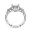 925 sterling silver ring with premium CZ diamond and gold plating