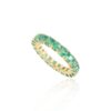 925 Sterling Silver Cushion Cut Emerald Band - Image 4