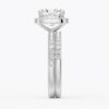 925 Sterling Silver Cushion Cut Halo Diamond Engagement Ring - Image 14