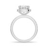 925 Sterling Silver Cushion Cut Halo Diamond Engagement Ring - Image 6