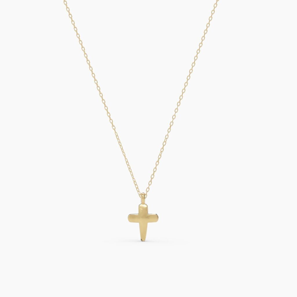 925 Sterling Silver Dainty Cross Necklace