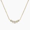 925 Sterling Silver Dainty Diamond Bezel Bar Necklace