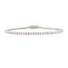 925 Sterling Silver Dainty Diamond Tennis Bracelet