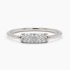 925 Sterling Silver Dainty Pave Diamond Ring - Image 8