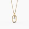 Small pendant with 0.10ct premium CZ diamond detail