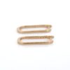 925 Sterling Silver Designer Diamond Hoop Earrings - Image 7