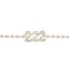 Sterling silver bracelet with diamond-accented 222 detail