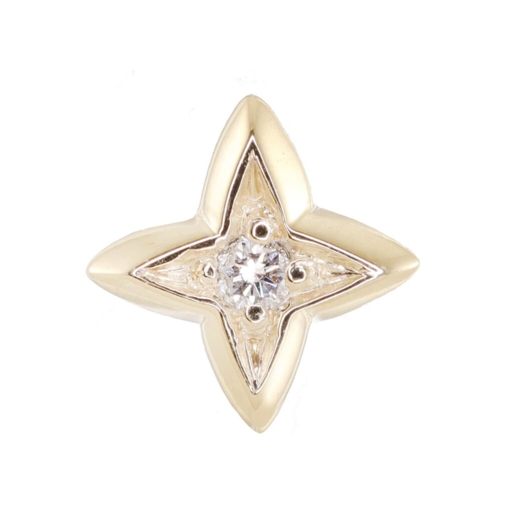 925 Sterling Silver Diamond Baby Twilight Single Stud