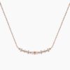 925 Sterling Silver Diamond Bar Pendant Necklace - Image 4