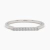 925 Sterling Silver Diamond Bar Ring - Image 6