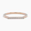 925 Sterling Silver Diamond Bar Ring - Image 7