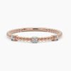Ring with three stones and 0.075ct total carat weight
