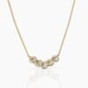 Elegant bar necklace accented with premium CZ diamond stones
