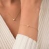 925 sterling silver bracelet with a slim 1.20mm chain