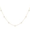 925 Sterling Silver Diamond Bezel Choker Necklace