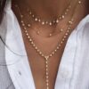 925 Sterling Silver Diamond Bezel Choker Necklace - Image 5