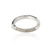 925 Sterling Silver Diamond Black Enamel Ring - Image 3