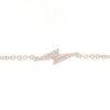 925 Sterling Silver Diamond Bolt Bracelet