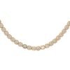 925 Sterling Silver Diamond Box Necklace with structured design