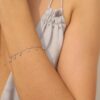925 Sterling Silver Diamond Bracelet - Image 3