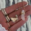 925 Sterling Silver Diamond Butterfly Burst Necklace - Image 2