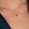925 Sterling Silver Diamond Butterfly Necklace - Image 3