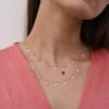 925 Sterling Silver Diamond Charm Necklace - Image 3