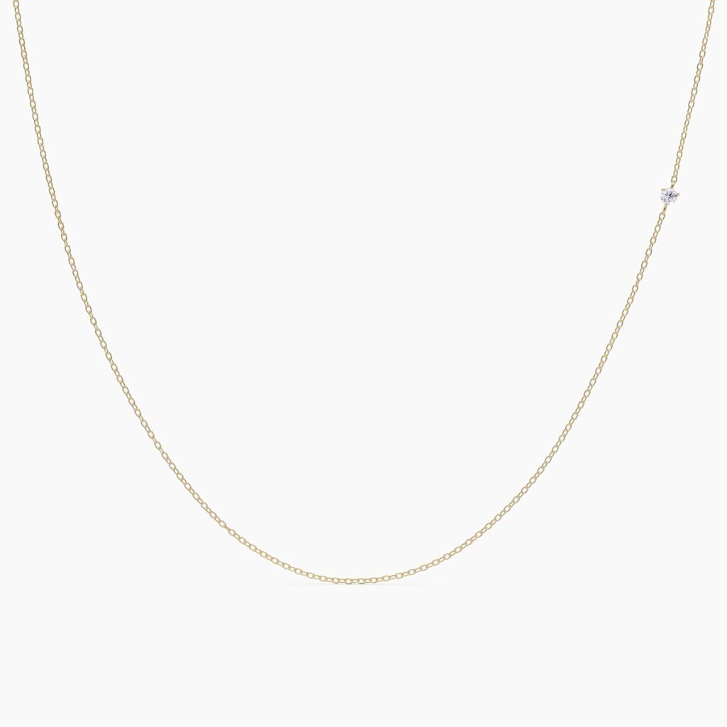 925 Sterling Silver Diamond Choker Necklace