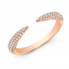 Gold-plated sterling silver ring with premium CZ diamond details