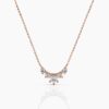 925 Sterling Silver Diamond Cluster Necklace - Image 5