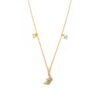 925 Sterling Silver Diamond Crown Chain Necklace