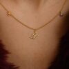 925 Sterling Silver Diamond Crown Chain Necklace - Image 6