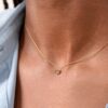 925 Sterling Silver Diamond Crown Necklace - Image 2