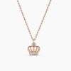 925 Sterling Silver Diamond Crown Necklace - Image 4