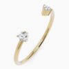 925 Sterling Silver Diamond Cuff Band - Image 2