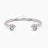 925 Sterling Silver Diamond Cuff Band - Image 7