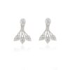 925 Sterling Silver Diamond Ear Jacket Earrings