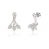 925 Sterling Silver Diamond Ear Jacket Earrings - Image 3