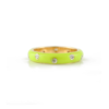 925 Sterling Silver Diamond Enamel Ring