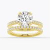 925 Sterling Silver Diamond Engagement Ring Solitaire Pave Accents - Image 16